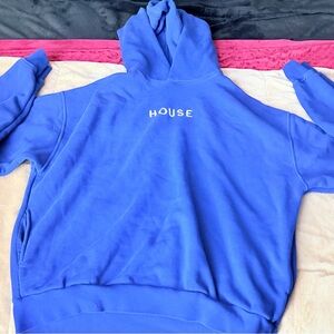 House iD Branding Made In Los Angeles Hoodie Men's Large Blue